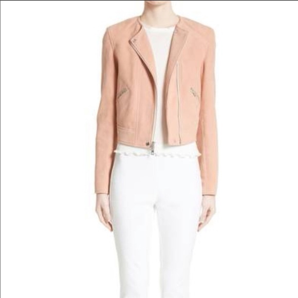 Rag and Bone sunset Hollander suede moto jacket - Picture 4 of 8